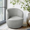 Bella Armrest 360° Swivel Nursery Chair,27'' Seat Width Contemporary Upholstered Velvet Swivel Chair-Maison Boucle - 2 of 4
