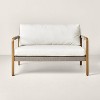 Wood & Rope Outdoor Patio Loveseat - Hearth & Hand™ with Magnolia: Mahogany Frame, Weather-Resistant, 2-Seater Couch - 3 of 4