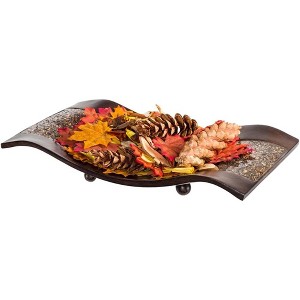 Creative Scents Schonwerk Decorative Centerpiece Dish - Brown - 1 of 4