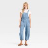 Women's Denim Utility Overalls - Universal Thread™ Medium Wash - 3 of 3