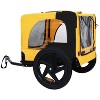 Racxily Pet Bike Trailer Dog Cart, for Small, Medium Pets, Easy Folding Cart Frame, Quick Release Wheel, Non-Slip Floor, Internal Leash - 3 of 4