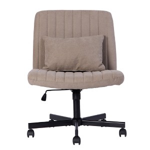 SEVOBAL Task and Office Chair, Criss Cross Back Swivel Chair with Adjustable Height for Home Office, Grey, 25.2"*25.2"*36.6" - 1 of 1