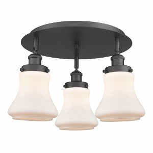 Bellmont - 3 Light Flush Mount In Art Deco Style-9.75 Inches Tall and 17.75 Inches Wide - 1 of 1