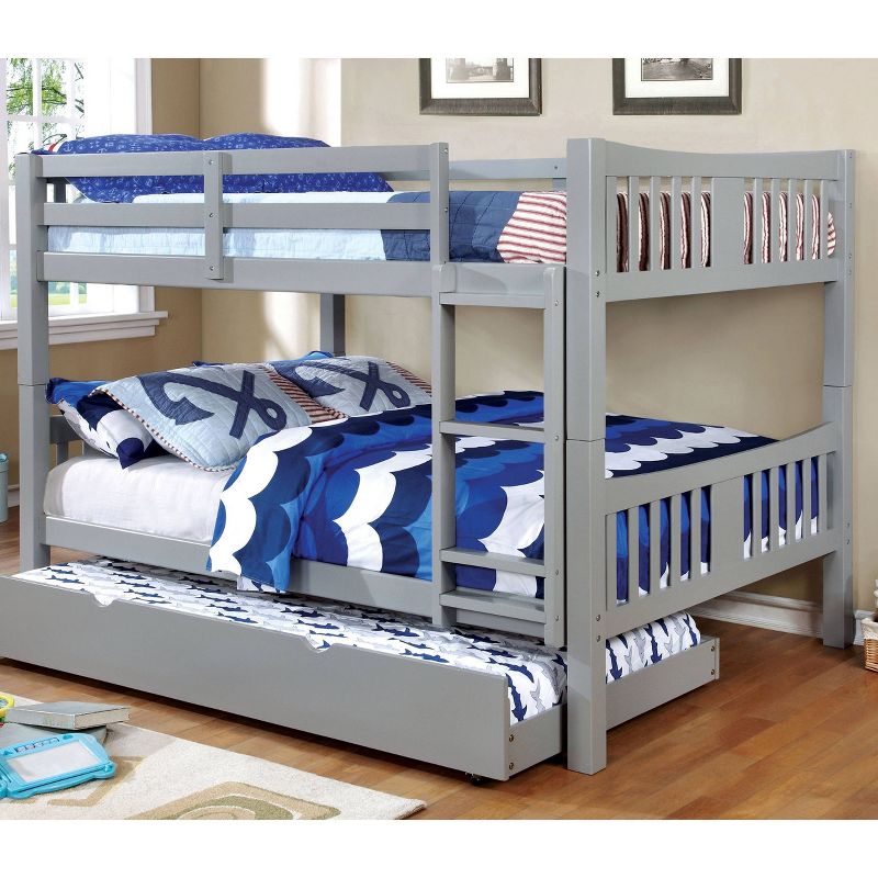 Twin Over Twin Kids&#39; Clare Bunk Bed Gray - ioHOMES, 3 of 8