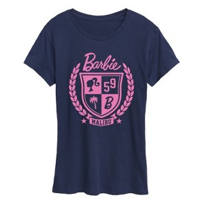 Women's - Barbie - Barbie Varsity Malibu Seal- Women'S Short Sleeve Graphic T-Shirt Short Sleeve Graphic T-Shirt - 1 of 4