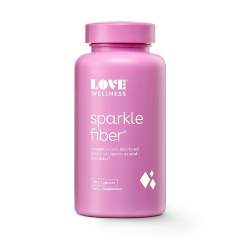 Love Wellness Sparkle Fiber Vegan Supplements For Easier Digestion &  Regularity - 90ct : Target