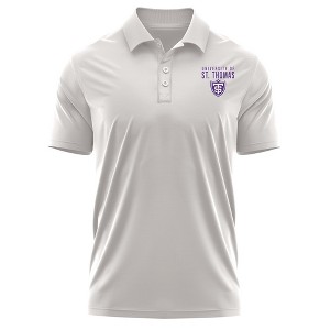 University of St Thomas Adult Polo Left Chest Logo, Athletic Heather - 1 of 4