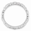 Black Bow Jewelry Sterling Silver Entwined Hearts Stackable 4.5mm Band - 2 of 4