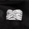 Ross-Simons 1.25 ct. t.w. Baguette and Round Diamond Highway Ring in Sterling Silver - 4 of 4