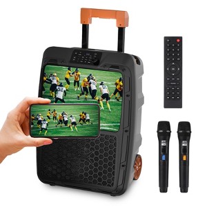 Altec Lansing SoundRover View Portable Bluetooth Speaker with 14” 1080P Display, 150W, 18-Hour Battery, IPX4 Water Resistance - 1 of 4