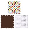 Bacati - Baby & Me Giraffe, Orange/Green/Blue/Red/Brown 10 pc Crib Bedding Set with Long Rail Guard Cover - 4 of 4