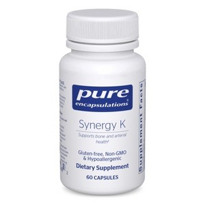Pure Encapsulations Synergy K - With Vitamin K1, K2 & D3 - Includes Cholecalciferol - Gluten Free & Non-GMO - 60 Capsules - 1 of 4