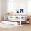 PAGED Twin Size Daybed Dual Use Bed Frame Modern Sofa Bed with 2 Storage Drawers and Guardrail for Bedroom, Living - 2 of 4