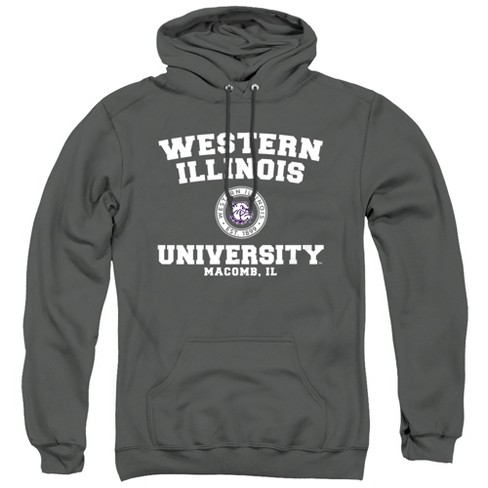 Western Illinois University Official Circle Badge Unisex Adult Pull-Over Hoodie, Charcoal - image 1 of 4