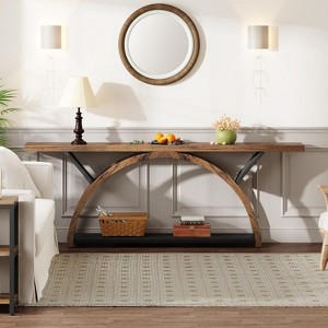 Hommoo 70.9" Long Console Table with Storage Shelf - 1 of 4