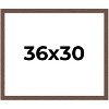 PosterPalooza | 36x30 Wide Barnwood Picture Frame, UV Acrylic, 6 Finishes - Grey, Brown, White, and Black - 2 of 4