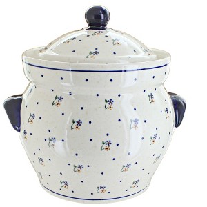 Blue Rose Polish Pottery 1127 Zaklady Large Container - 1 of 1