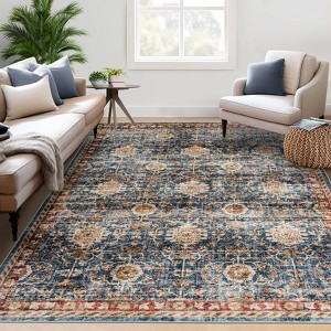 COZONY Washable Hallway Runner Rug – Non-Slip Vintage Carpet for Kitchen, Bathroom, Laundry & Entryway - 1 of 4