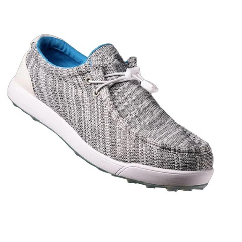SKONI Men's Spikeless | Slip On | Lightweight | Golf Shoe (Gray, 8.5)