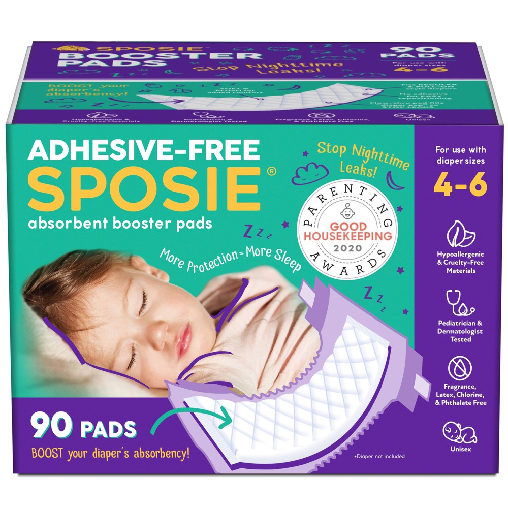 UPC 855657006017 product image for Sposie Booster Pads For Overnight Diaper Leak Protection - 90ct | upcitemdb.com