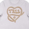 Y'all Rope Heart Women's White Raglan Short Sleeve Crew Neck Tee - 2 of 3