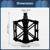 Unique Bargains Cycling Bike Pedal 9/16" Spindle Aluminum Alloy Road Mountain BMX MTB Bike - 3 of 4