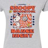 Women's - Peanuts - Snoopy And Woodstock Dance Night Fitted Graphic T-Shirt - 2 of 4