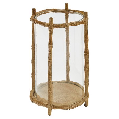 Park Designs Bamboo Cast Metal Pillar Holder
