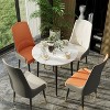 Round Kitchen Dining Table No Chair Coffee Table with Metal Legs for Dining Room - 2 of 4