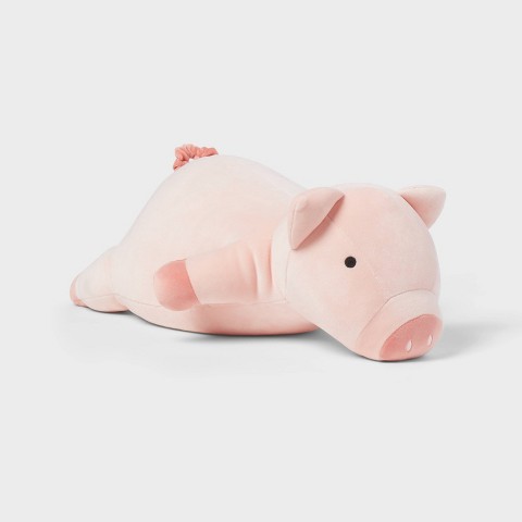 Детские мягкие игрушки Pillowfort Pig Weighted Plush Kids' Throw Pillow Pink