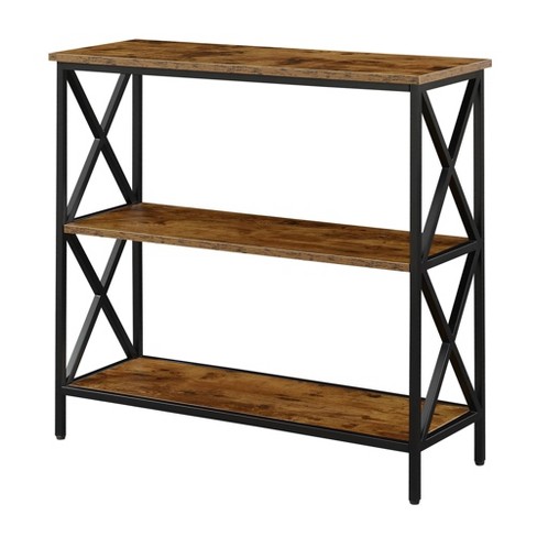 29.21 2 Tier Leo Shelf Storage or Bookshelf Wide Espresso Brown - Winsome