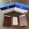 Officially Licensed "US Air Force" Medallion Genuine Leather Classic Handmade Wallet - Trifold Brown - 3 of 3