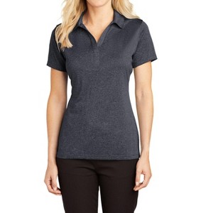 Mafoose Ladies Casual Moisture-Wicking Heather Contender Short Sleeve Polo Shirt - 1 of 4