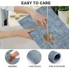 Aoibox Leather Heat Resistant Placemats Set of 6, Waterproof Wipeable Washable PU Table Mats, Easy to Clean Anti-Slip Dining Mats in Blue - 4 of 4