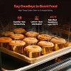 VEVOR Baking Pans Set, 3-Piece, Nonstick Carbon Steel Cookware Sheets & Trays, Stackable Kitchen Oven Bakeware Cooking Sets, Beige - 4 of 4