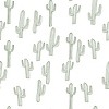 Camilla Foss Cactus Only Shower Curtain White - Deny Designs: 74" Length, Microfiber, Easy Care, Ring Top - 3 of 3