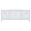 vidaXL MDF Radiator Cover White 80.7" - 3 of 4