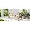 Okak Boho PE Wicker Patio Accent Chairs Upholstered Dining Chairs,Set of 2,Outdoor Rattan Chairs for Backyard,Garden&Patio,,400lbs Max - 3 of 4