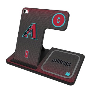 Keyscaper Arizona Diamondbacks Linen 15-Watt 3 in 1 Charging Station - 1 of 4