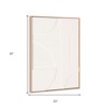 HomeRoots Modern Geo Shapes Brown Shadowbox Wall Art - 3 of 4