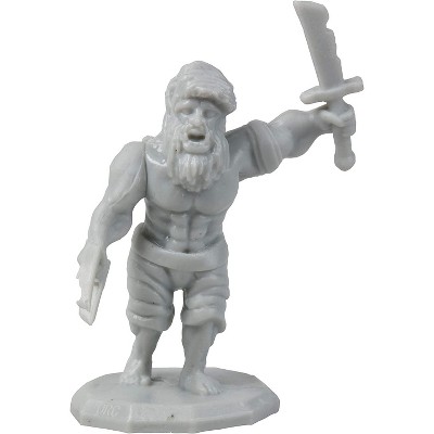 28 Gray Paintable Fantasy Mini Figures for RPG Games