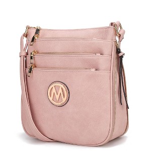 MKF Collection Salome Shoulder Crossbody Women’s Handbag Expandable Multi-Compartment Vegan Leather by Mia K - 1 of 4
