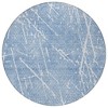 Blue And Ivory Abstract Washable Indoor Outdoor Area Rug - 4 of 4