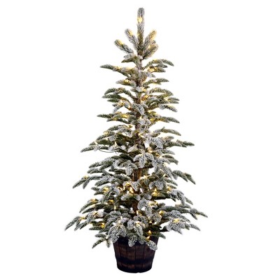 Vickerman 5' x 34" Clearwater Pine Artificial Christmas Tree, Warm White Dura-Lit® LED Lights