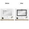 Amanti Art Mirror Makeover Bathroom Mirror Frame Border Kit- Fully Assembled Peel and Stick Frame - Mirror NOT Included - Trio  Trim - 4 of 4