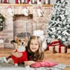 Tangkula Artificial Snow Flocked Christmas Tree 6FT Hinged Christmas Tree W/ 631 Branch Tips - 3 of 4
