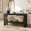Lantine 63-Inch Wood Entryway Table, Long Farmhouse Console Table for Living Room, Hallway, Entry, Foyer,Sofa Behind Couch with 2-Tier Shelves - 2 of 4