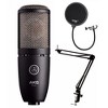 AKG P220 Condenser Microphone with Knox Gear Pop Filter and Boom Arm Stand - image 3 of 3