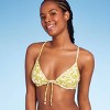 Women's Flower Charm Underwire Bikini Top - Wild Fable™ Green/ivory Leaf  Print D/dd Cup : Target