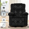 Mjkone Velvet Power Lift Recliners Chair With Lumbar Heating And 8-Point Vibration Massage,Recliner Armchair For Elderly - 3 of 4